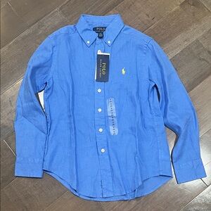 Polo by Ralph Lauren Vibrant Blue Kids Button Down Shirt